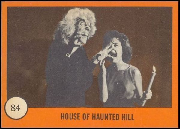 61NCHM 1961 Nu-Cards Horror Monster 84 House of Haunted Hill